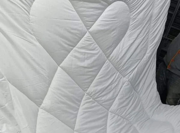White stripped binded duvet COVER set