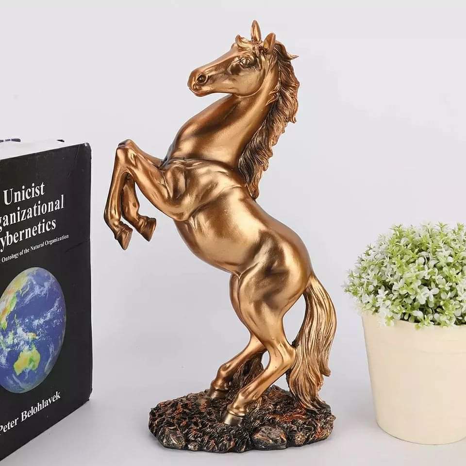 Golden horse decor