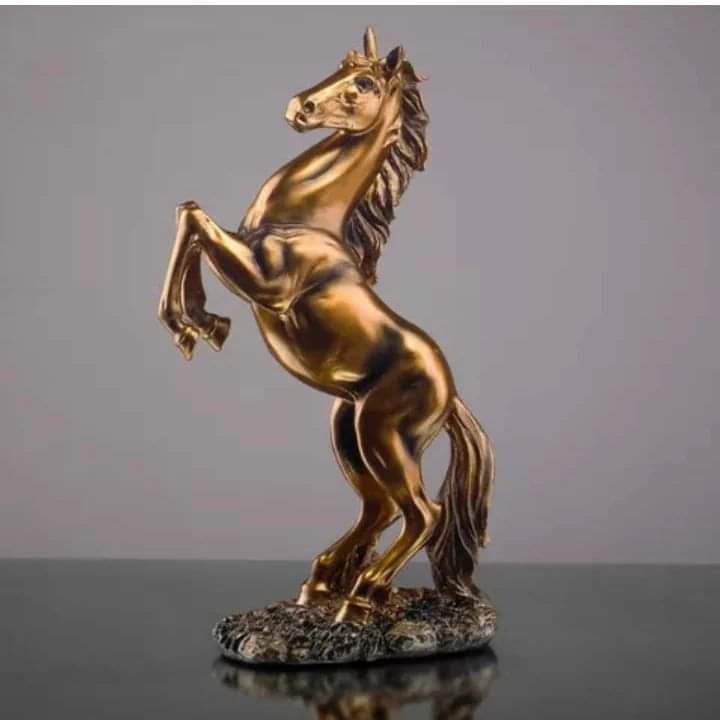 Golden horse decor