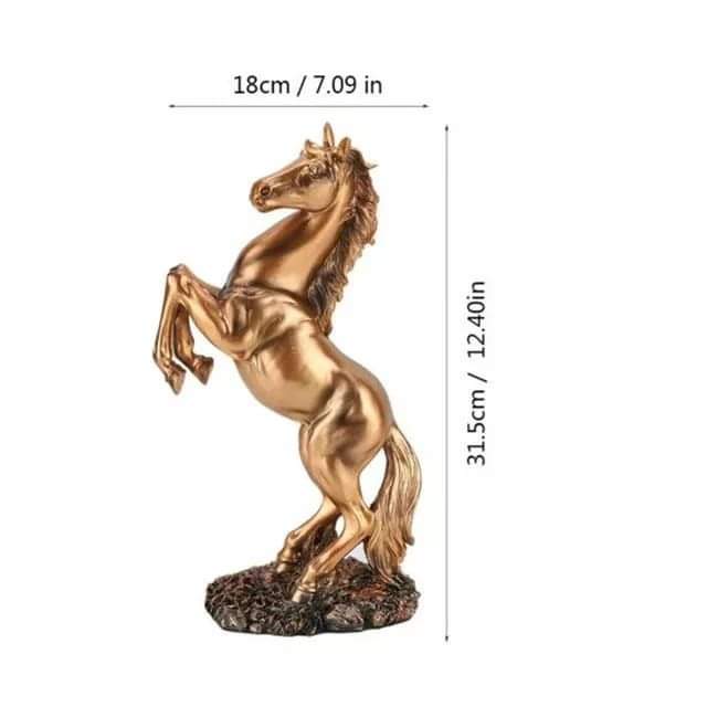 Golden horse decor