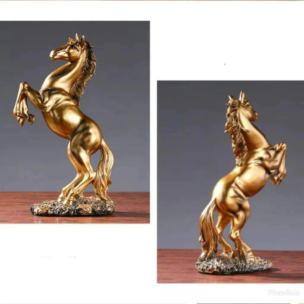 Golden horse decor