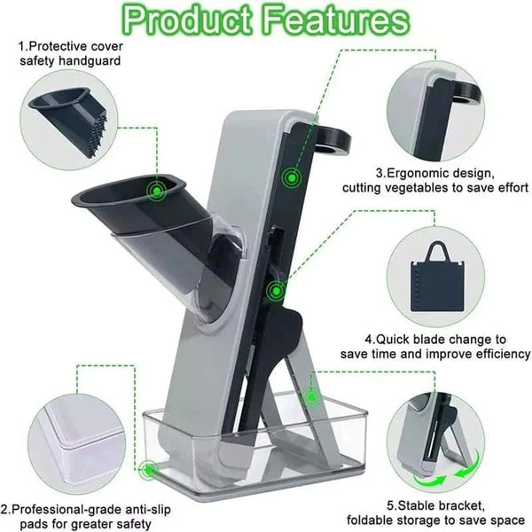 5 in 1 multifunctional vegetable cutter