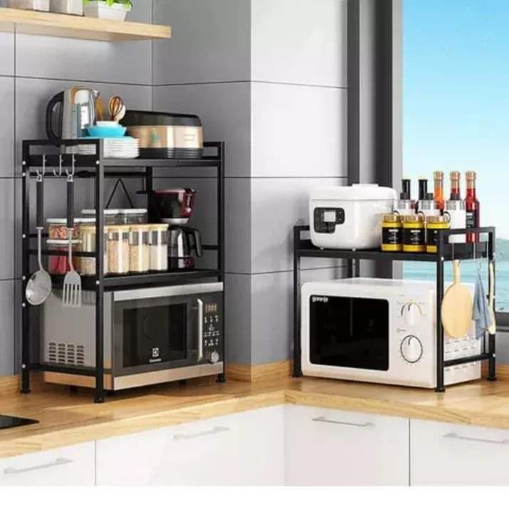 Double layered microwave stand