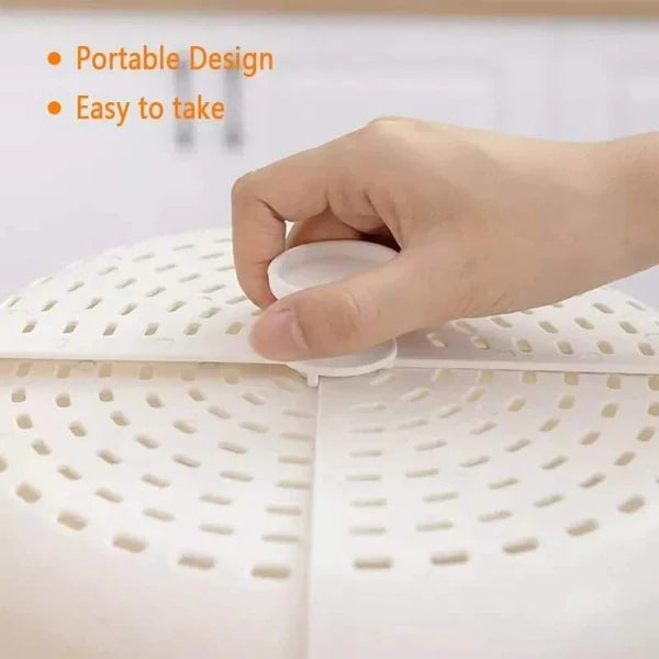 Foldable Plastic food cover with vents