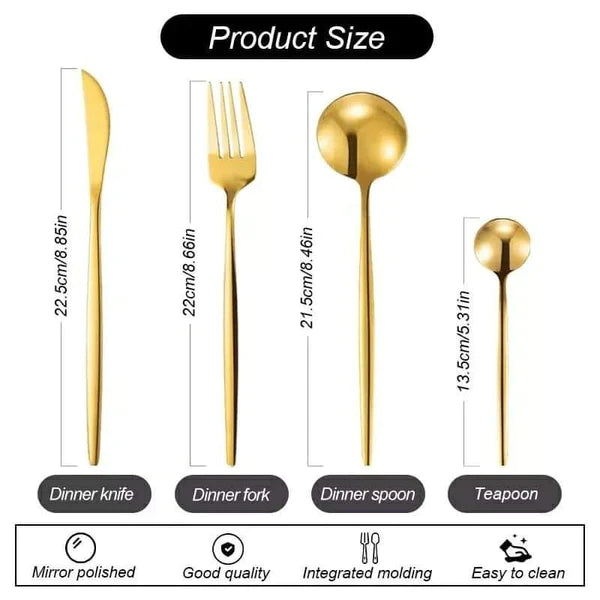 24pcs Slim Design Cutlery set