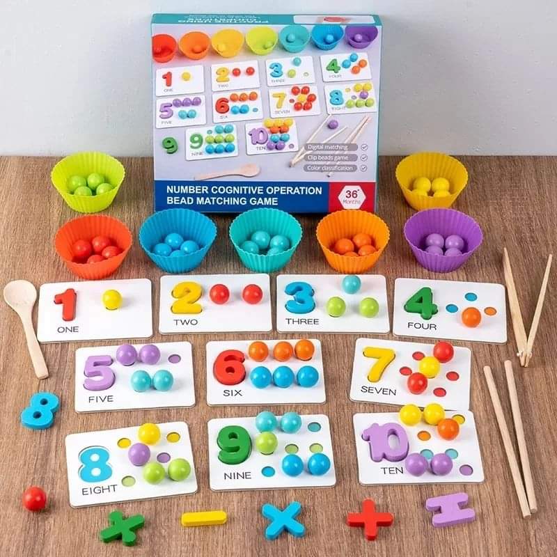Colourful Educational mathematical montessori learning set