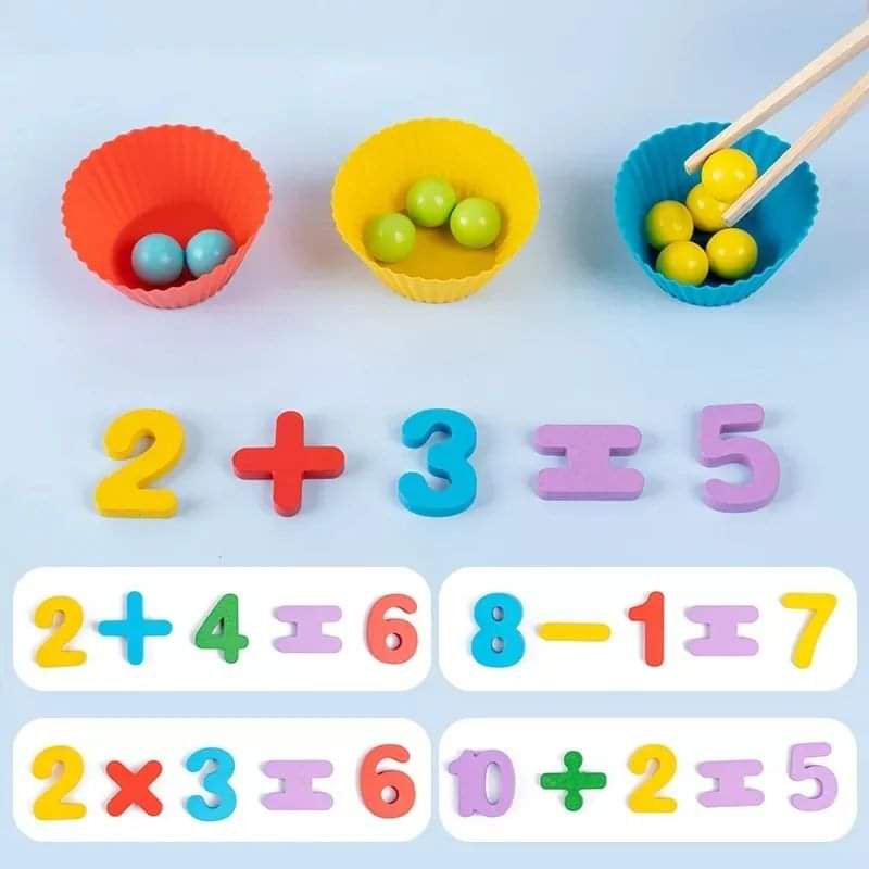 Colourful Educational mathematical montessori learning set