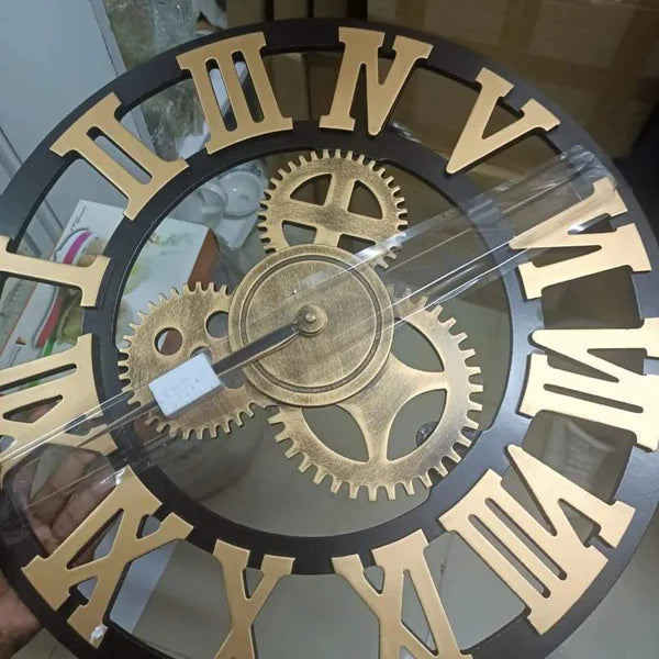 Creative Retro Gear Vintage Wall Clock