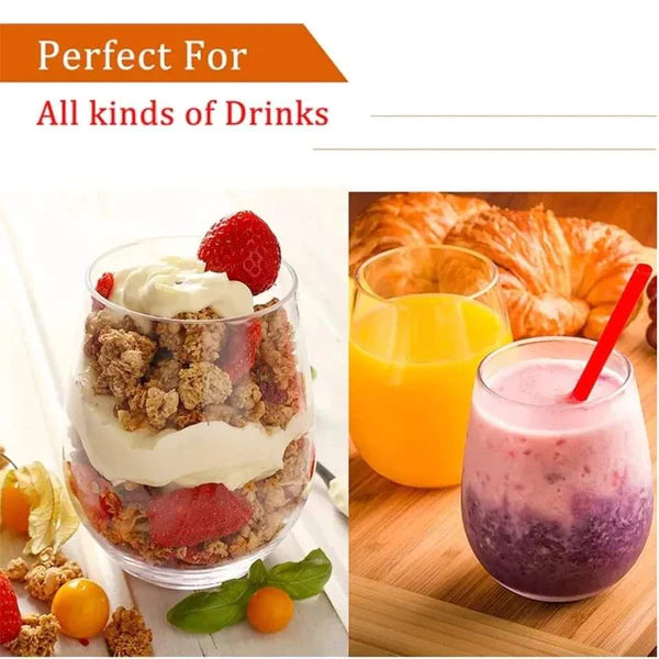6pcs Danny Home Turkish Crystal Clear Wine Glasses 300ml