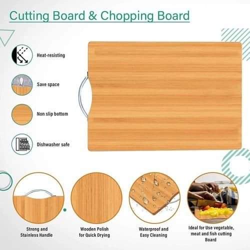 Double sided Bamboo chopping board