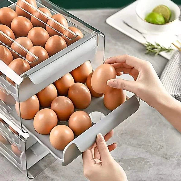Premium 32 Grid Egg Storage Holder Heavy-Duty Plastic Egg Crate with Stackable Design Ideal for Home, Kitchen, Bakery & Poultry Use in Kenya