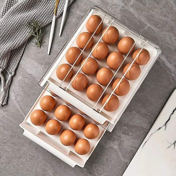 Premium 32 Grid Egg Storage Holder Heavy-Duty Plastic Egg Crate with Stackable Design Ideal for Home, Kitchen, Bakery & Poultry Use in Kenya