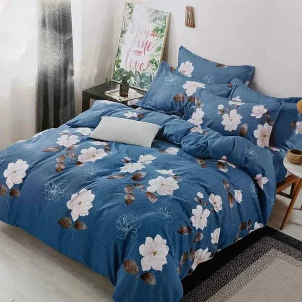 4 in 1 Microfibre Double Sided Duvet Cover Set