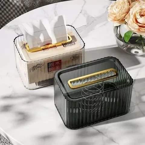 Metallic Napkins/Serviette holder 🔶 Color: Black and white