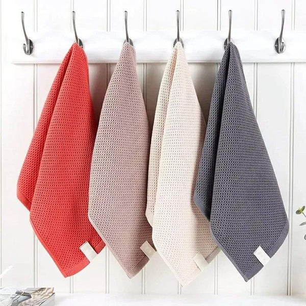 4pcs Waffle Tea/Cotton kitchen/hand towels