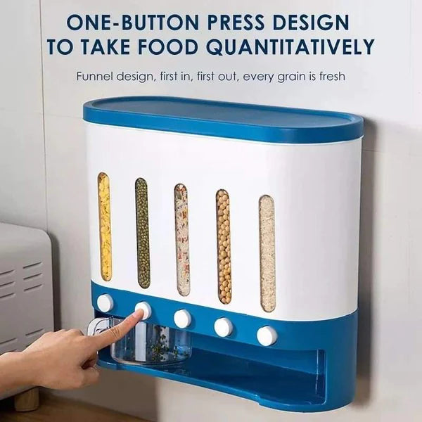 5 compartment cereals Storage Box