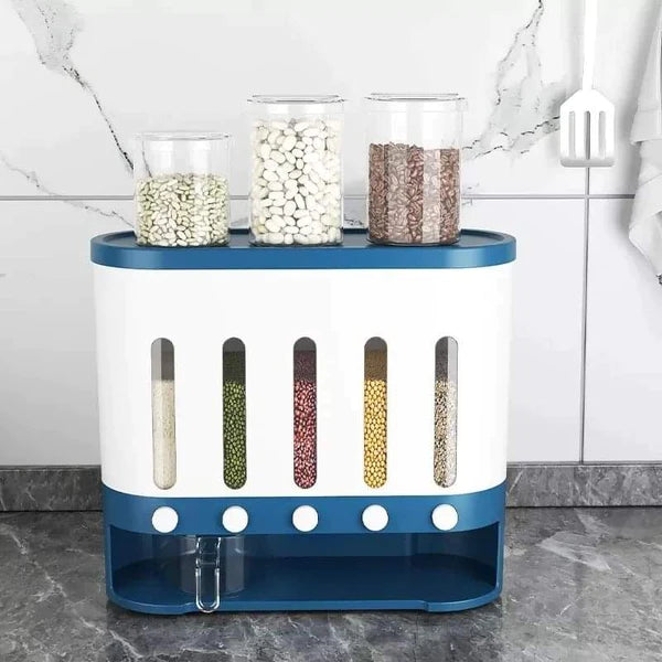 5 compartment cereals Storage Box