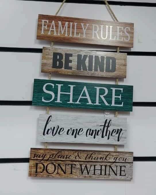 Assorted wooden home wall Hunging and bathroom decor plaques