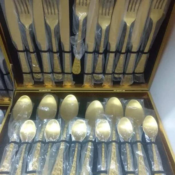 Assorted Briefcase 24Pcs Cutlery Set