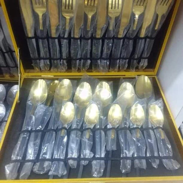 Assorted Briefcase 24Pcs Cutlery Set