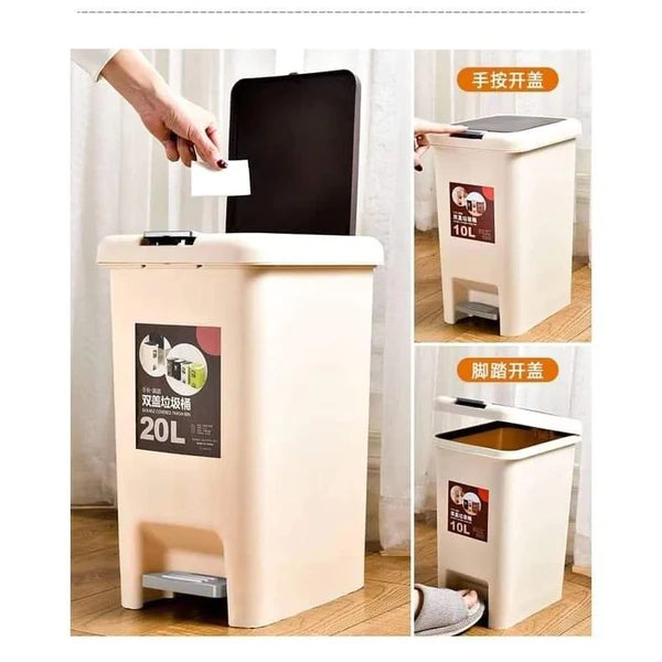 20Litres -2in 1 Pedal/Push Bin
