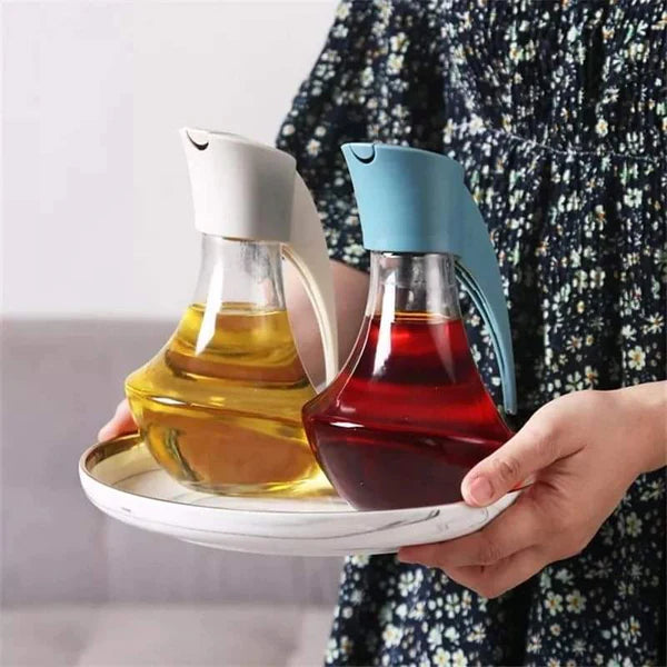 500ml Heavy Gauge Oil /Vinegar Jar White Lid