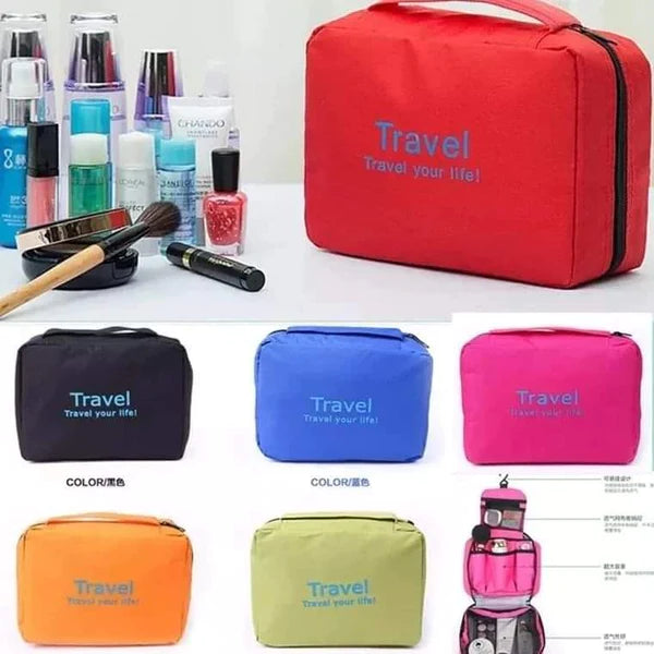 Large capacity Oxford material make-up/toiletries bag