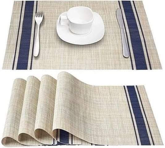 6pcs Heat resistant pvc placemats