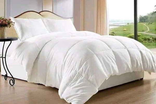Plain White Cotton Duvet 6*7, Comfortable Sleep Quilt Bedding