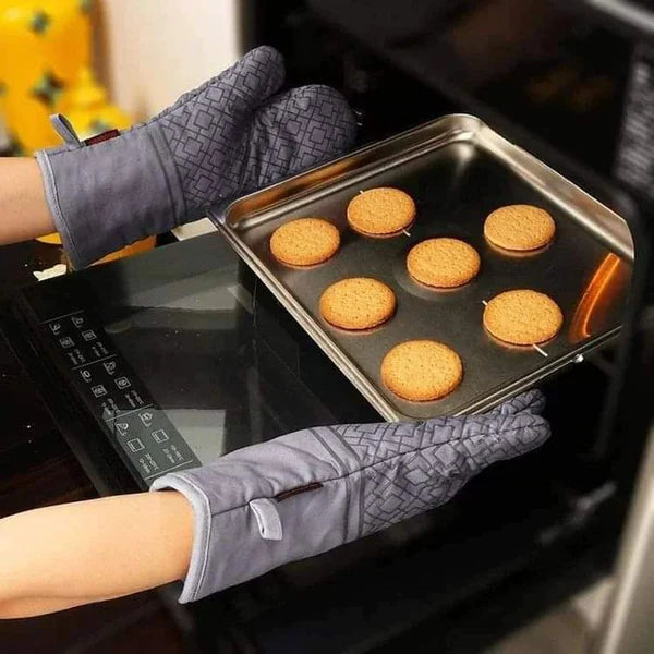 6 piece set of heat resistant oven mitts and pot holders