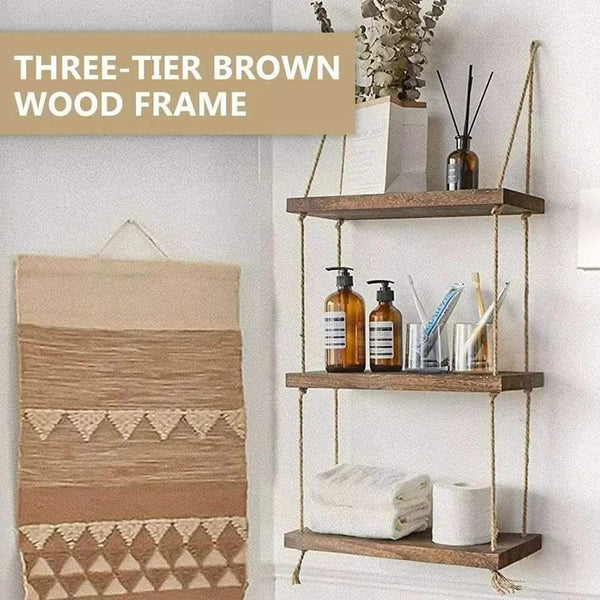 3Tier Rustic floating shelves/ organizer rack