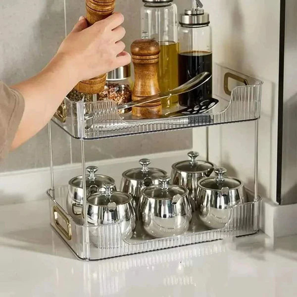 Multipurpose 2 Tier Decorative Organizer