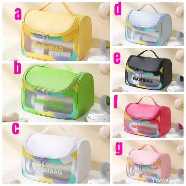 Transparent washbag/cosmetic bag
