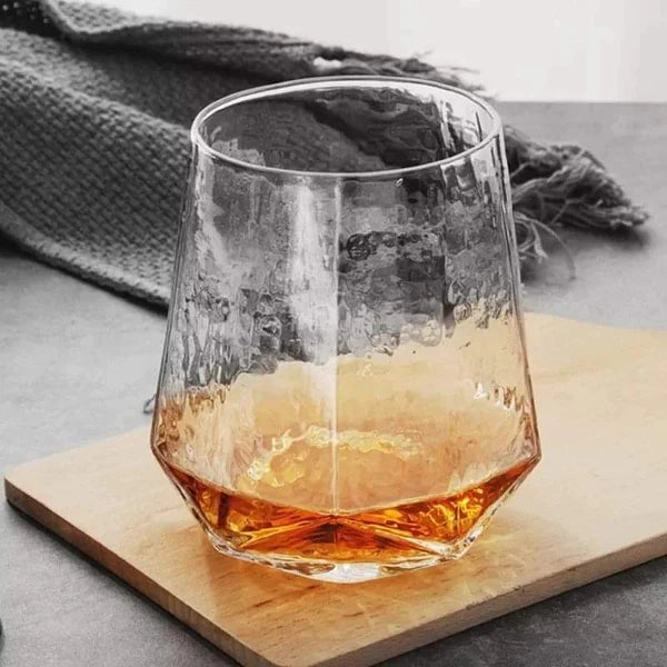Nordic Diamond Hexagonal Whiskey Glasses