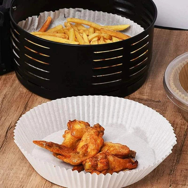 50pcs Disposable Air Fryer Parchment Paper Liners – Nonstick & Oil-Proof