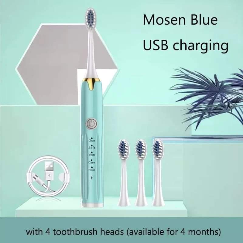 Electric toothbrush with 3replacement heads