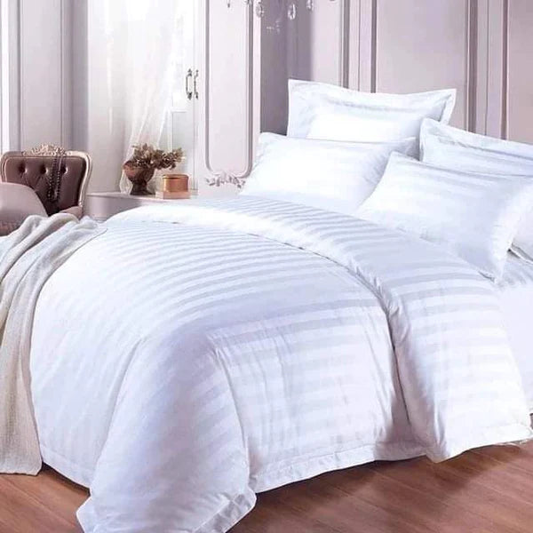 7*8 Stripped cotton duvet cover set/set