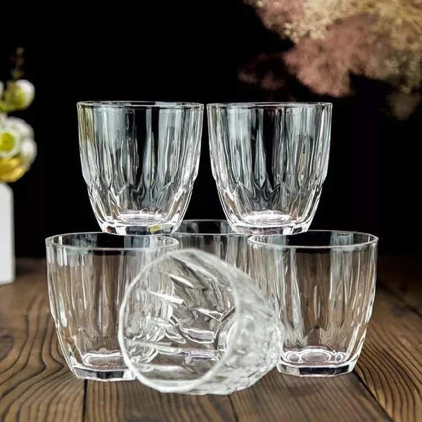 6pcs 285ml whiskey glasses