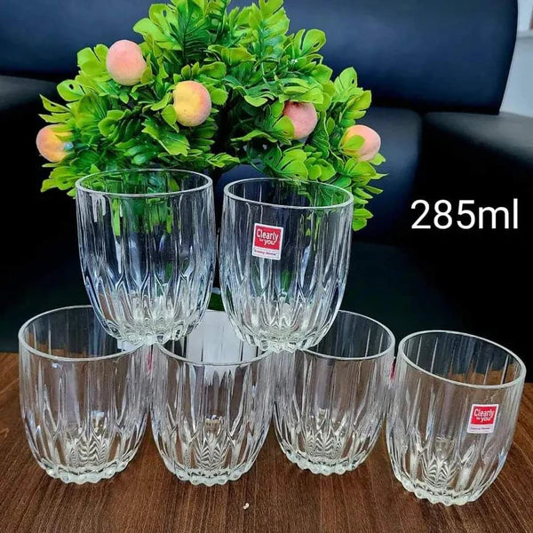 6pcs 285ml whiskey glasses