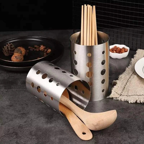 Perforated cutlery holder/chopsticks barrel