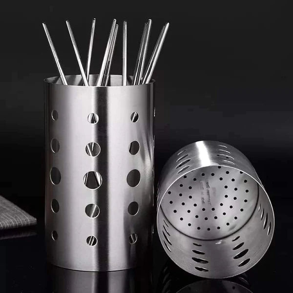 Perforated cutlery holder/chopsticks barrel