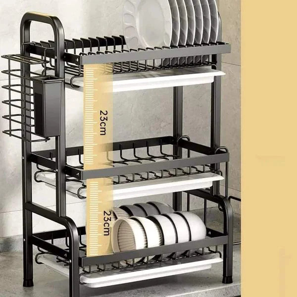 3 Tier dish storage rack