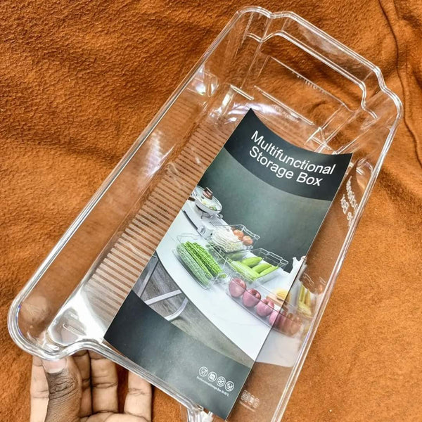 Acrylic wide base fridge organizers