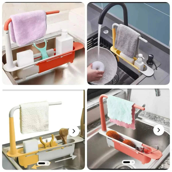 Multifunctional Telescopic Expandable Sink Organizer