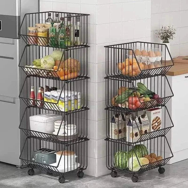 High Quality Metallic Veggies Rack