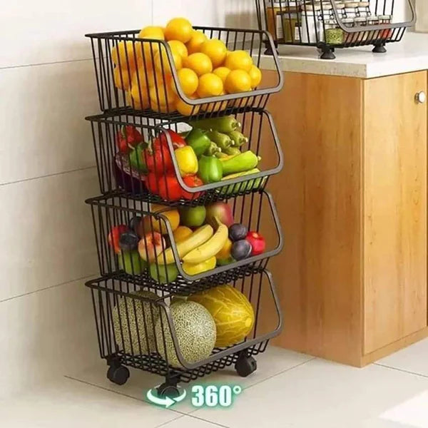 High Quality Metallic Veggies Rack