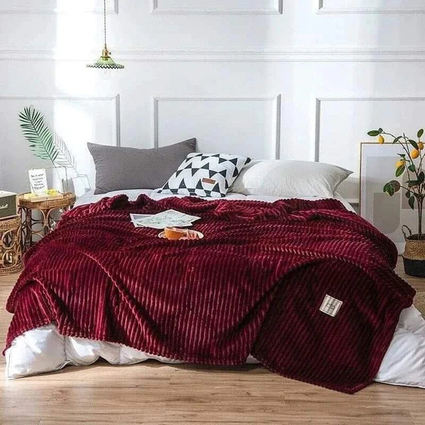 Classic Shawl/Throw Fleece Blanket