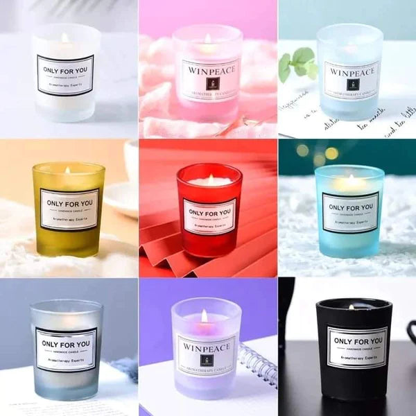 Glass Romantic Scented Candles