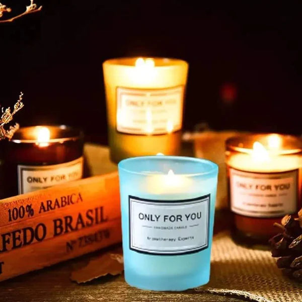 Glass Romantic Scented Candles
