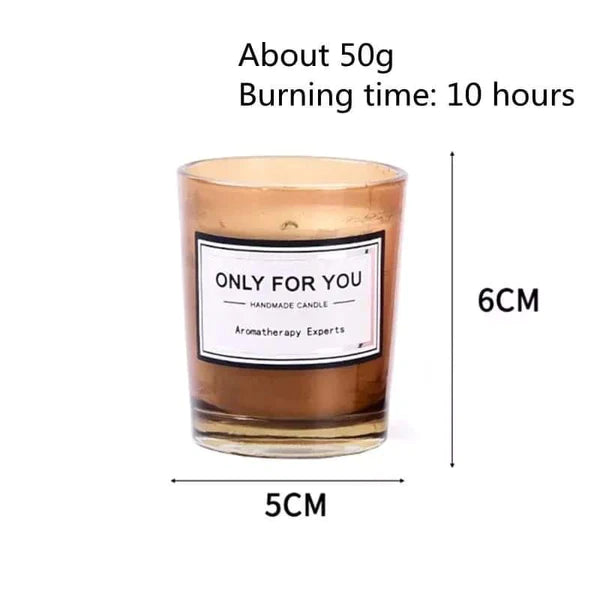 Glass Romantic Scented Candles